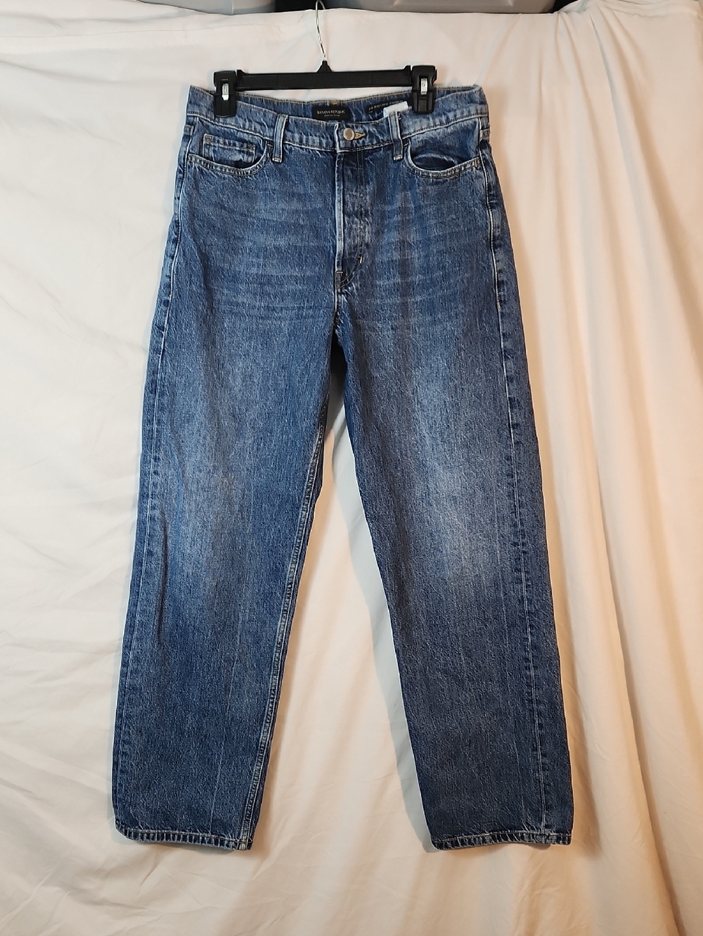 Banana Republic Mid-rise Loose Stove Top Relaxed Fit Denim Button Fly Jeans - Picture 1 of 9